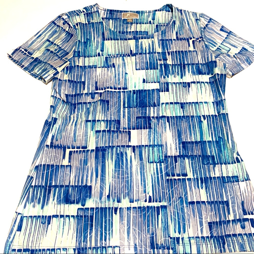JM COLLECTION vibrant blue top